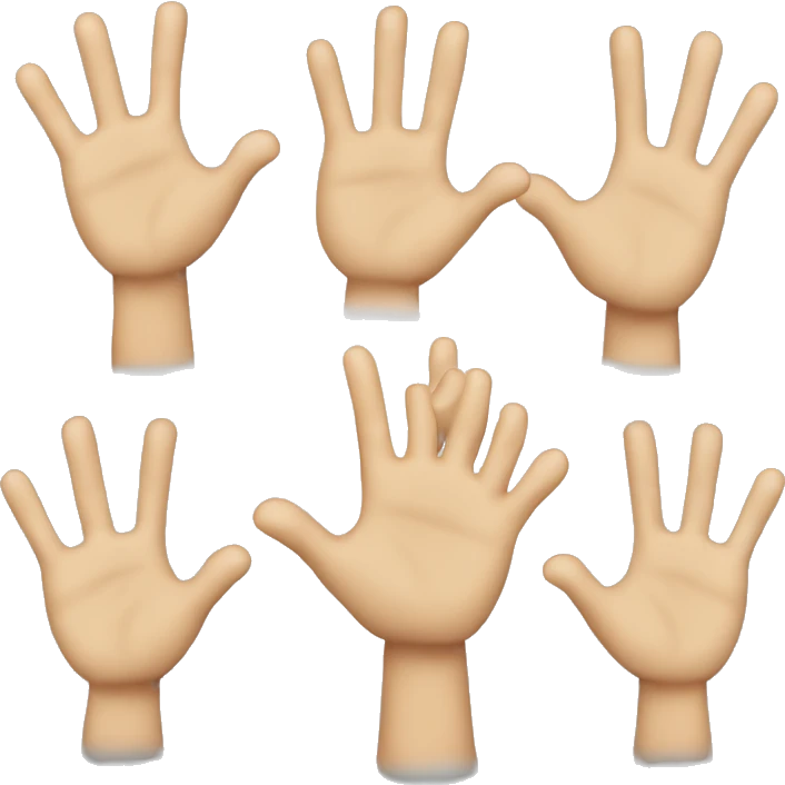 Mano direcciónando hacia abajo emoji