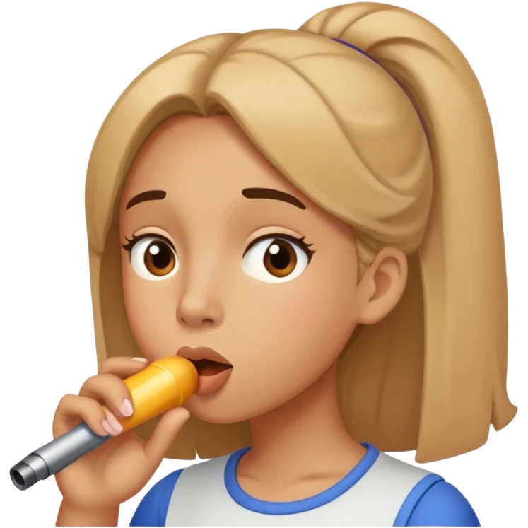 Girl whistling  emoji