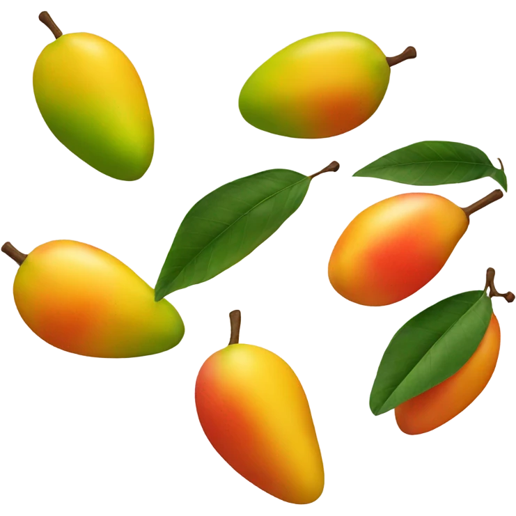 mango with lip gloss emoji