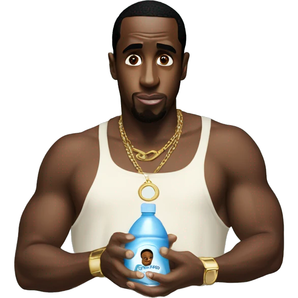 P diddy holding baby oil emoji