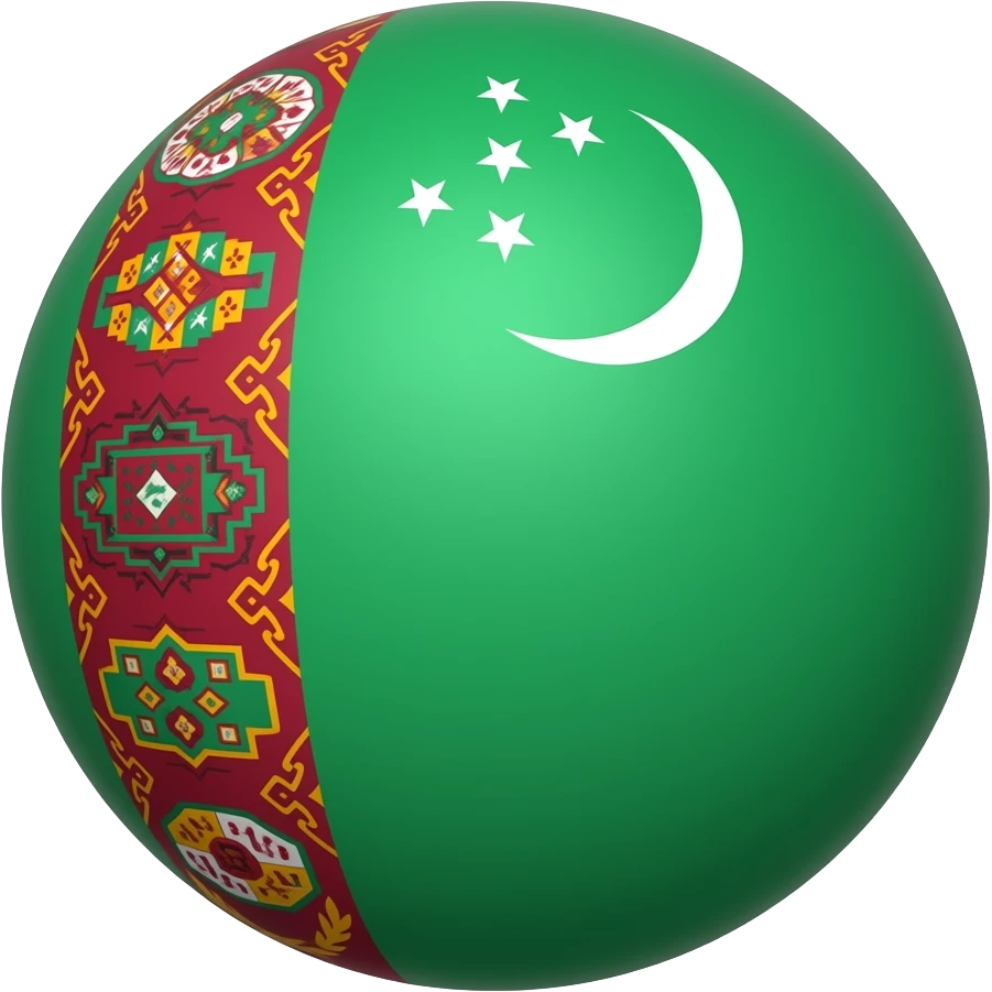 Türkmenistan contryballs emoji