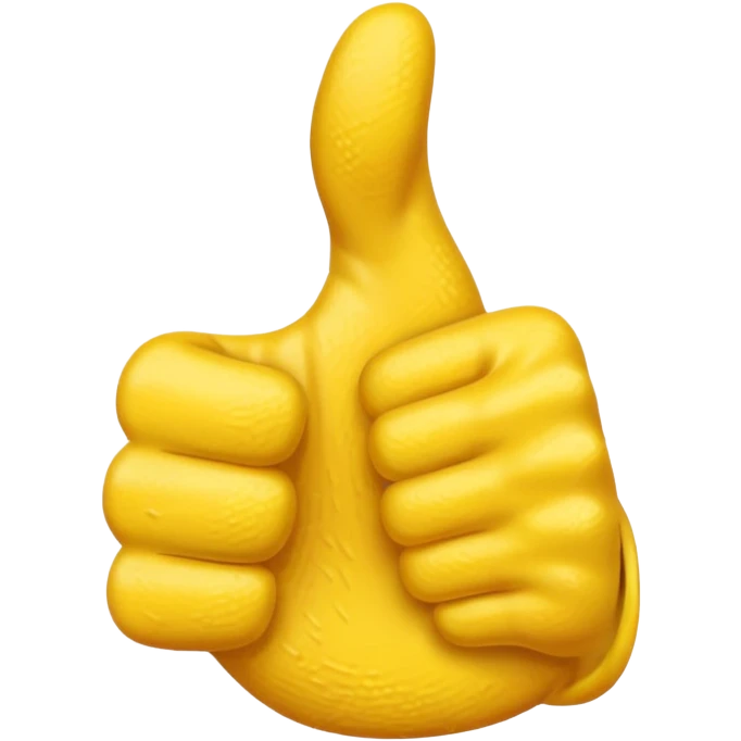 thumbs up hand, positive, yellow emoji