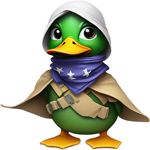 Ducks and aliens starting a revolution emoji