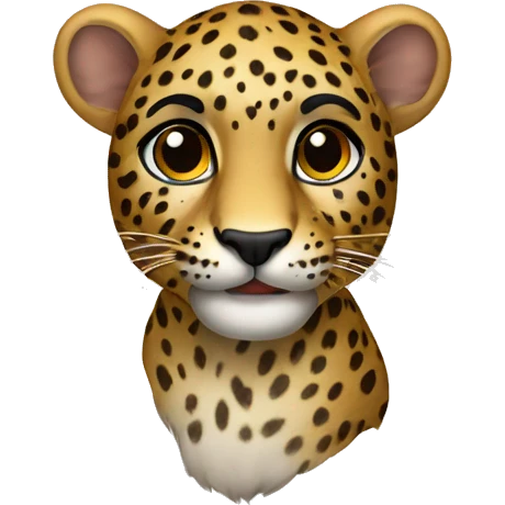 Leopardo com brilho emoji