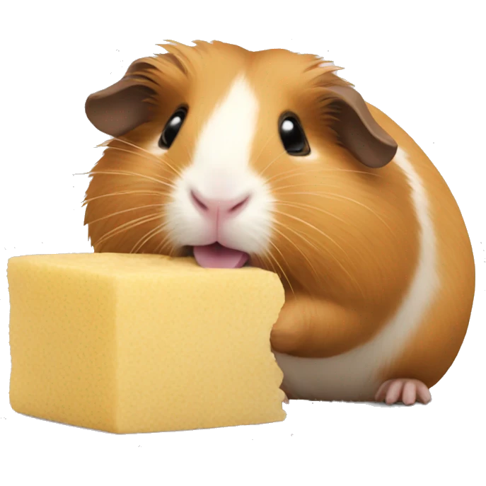 Guineapig eating emoji