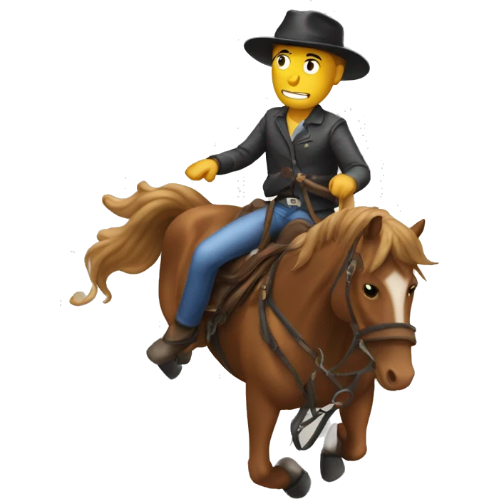 Awful horse ride  emoji