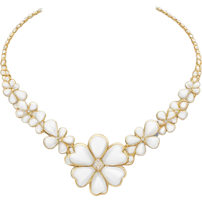 van cleef necklace emoji