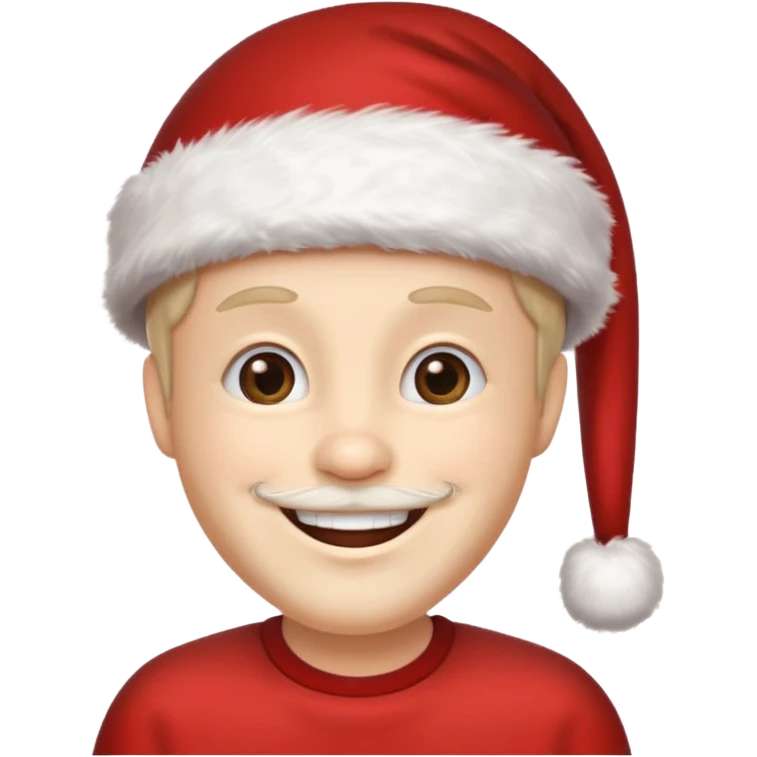 create a realistic emoji of a logistic person saying merry christmas emoji
