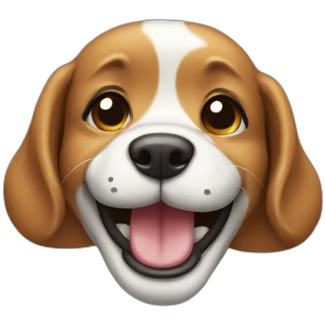 Dog smiling emoji