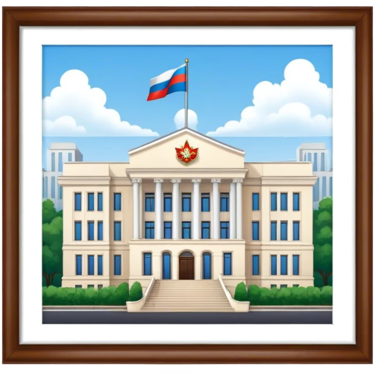 Russian embassy building.  looks realistic. Not a painting, just a building emoji
