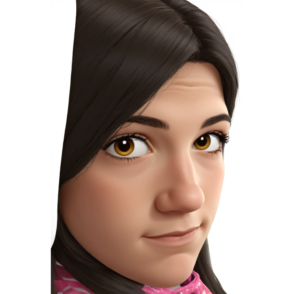 realistic portrait of girl emoji