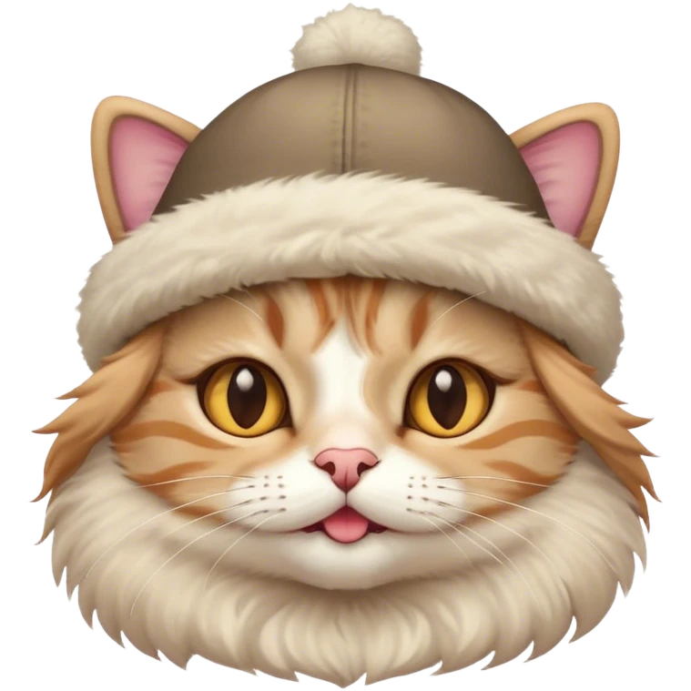 Cat wearing a hat emoji