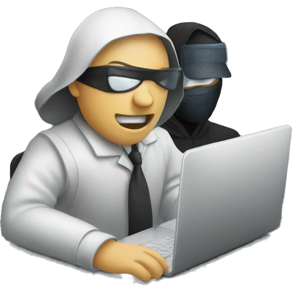 a hacker sneaking into a zoom meeting emoji