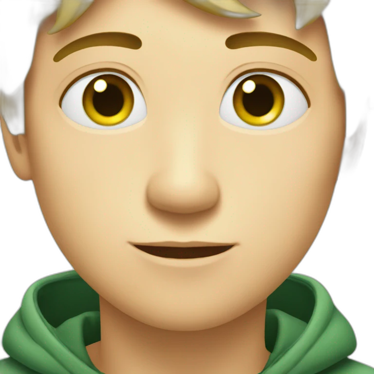 Garçon yeux vert emoji