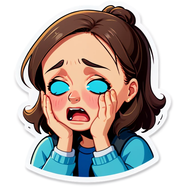 a person crying emoji