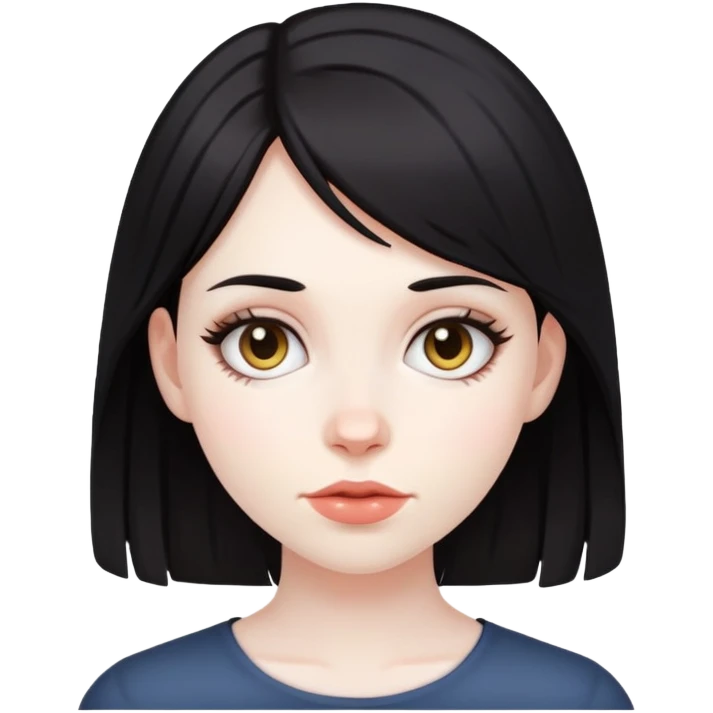 Dark haired alt-girl emoji