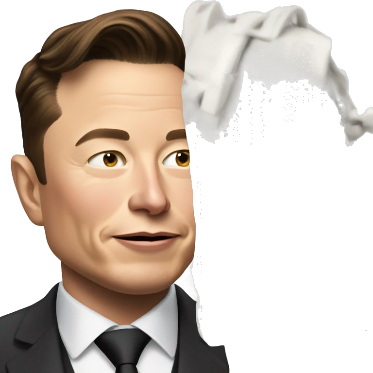 Please create an emoji of Elon Musk as a billionaire and patriot emoji
