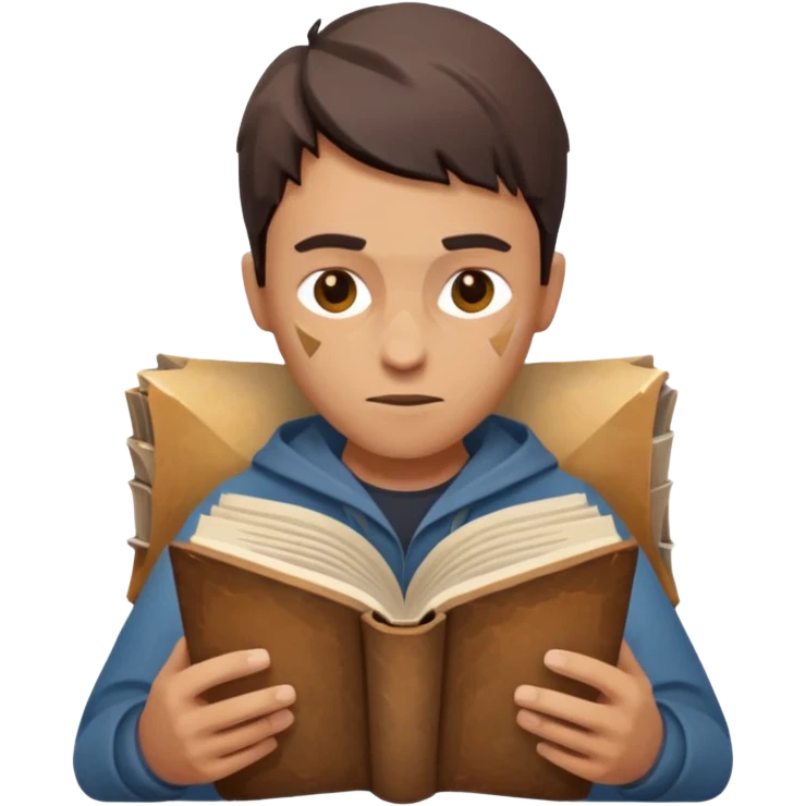 jobs book seeker low poly emoji