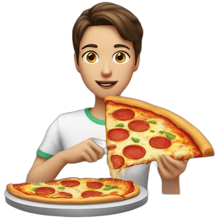 Alexa eat pizza emoji