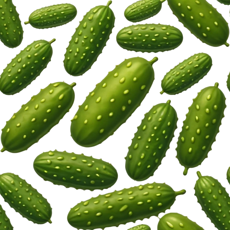 green pickle with bumpy texture emoji