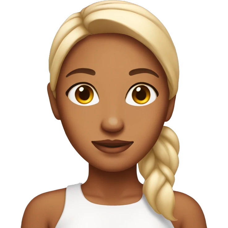skincare tan girl emoji