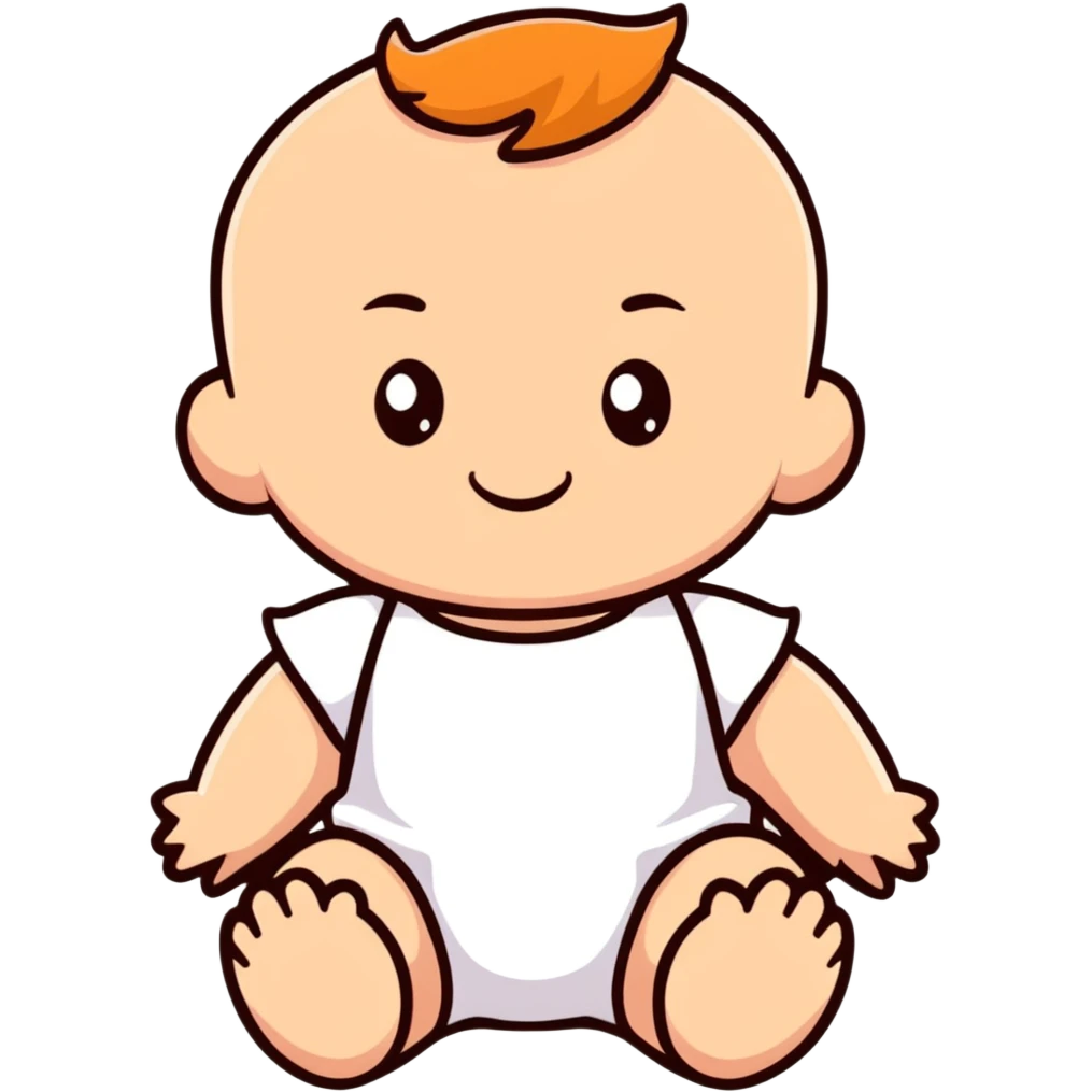 Pastel pink baby doll toy emoji