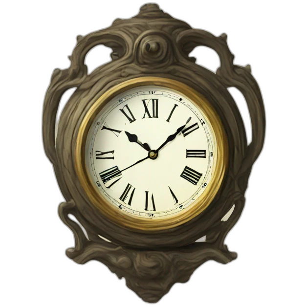 dali clock emoji