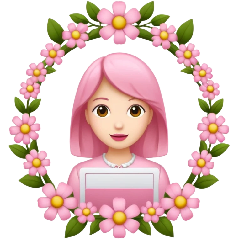 Girly caller Id card
 emoji