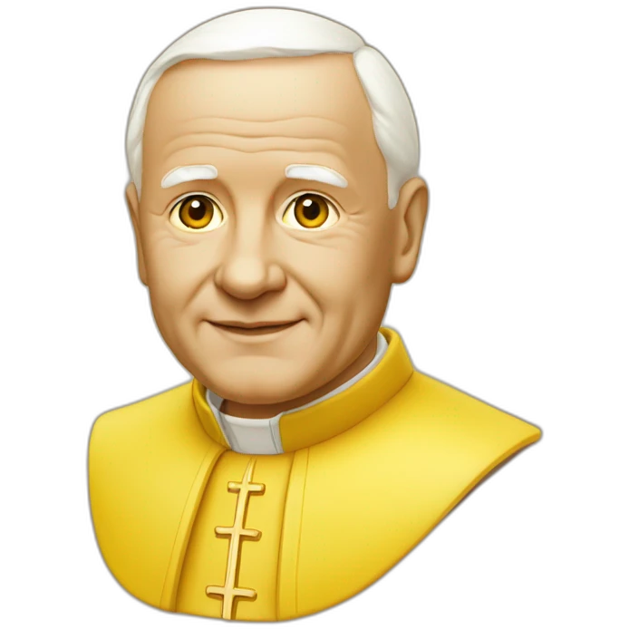 john-paul-ii-skin-color-very-saturated-yellow emoji