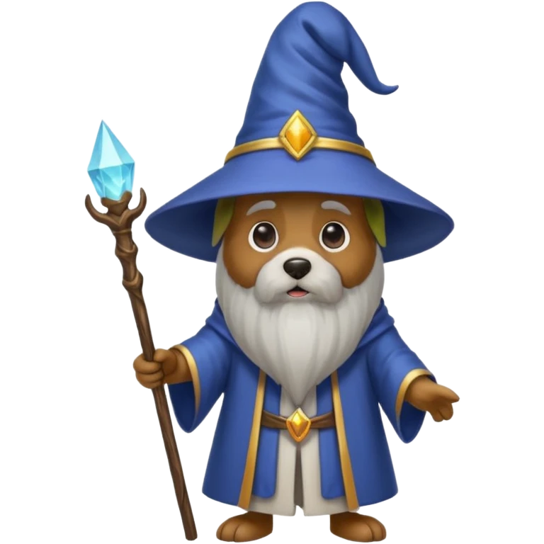 Dog wizard emoji