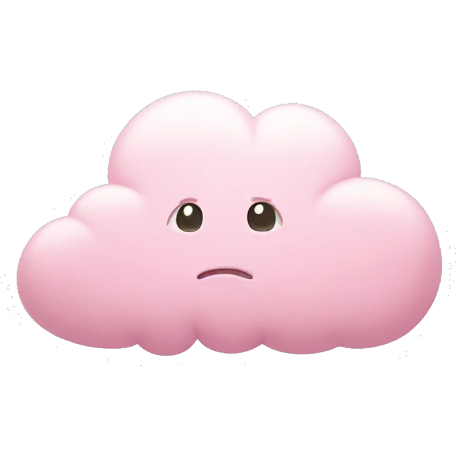 pastel pink cloud emoji
