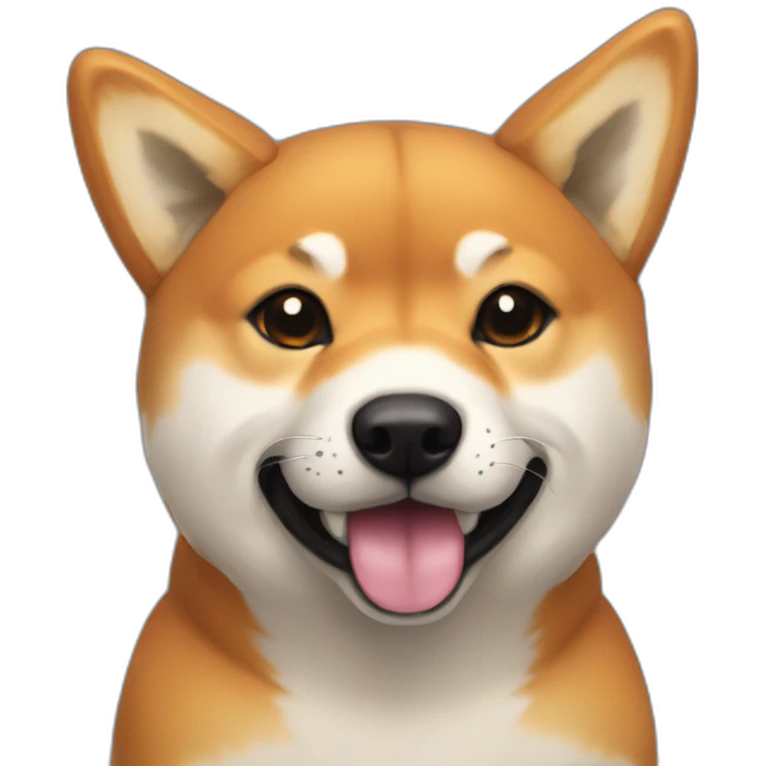 D20 Dice with Shiba Inu ears and nose emoji