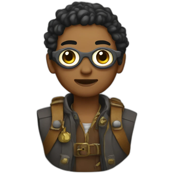 Treasure Hunter non-binary full body emoji eyes emoji