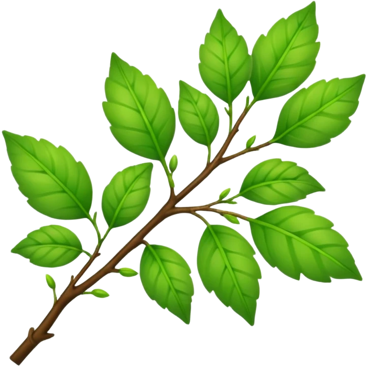 Green Leafs on a a Green branch emoji