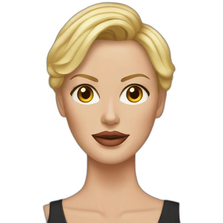 Charlize Theron realistic emoji