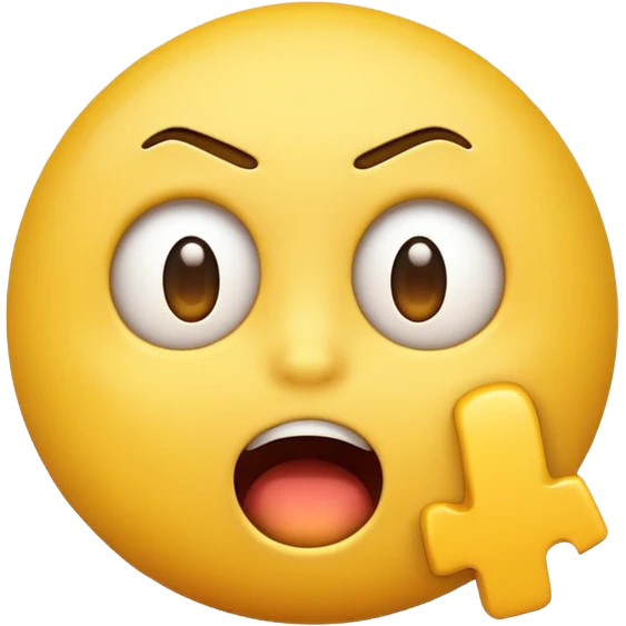 Make a normal classic yellow emoji that’s crashing emoji