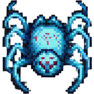 cute pixel art spider emoji
