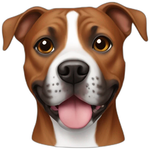 Staffie chestnut colour emoji