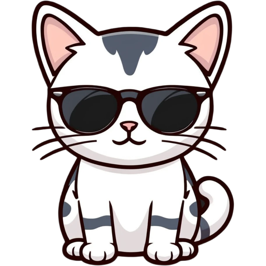 cat wearing sunglasses emoji