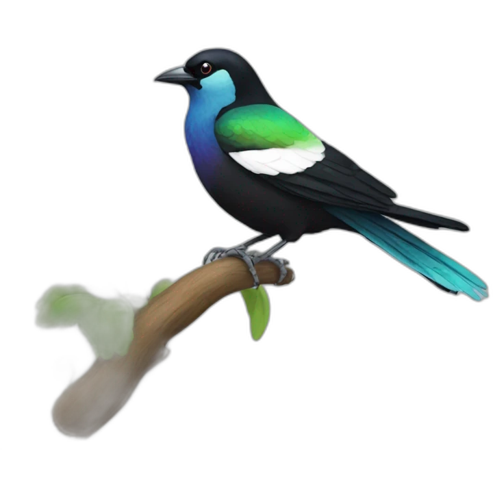 Magpie rainbow emoji