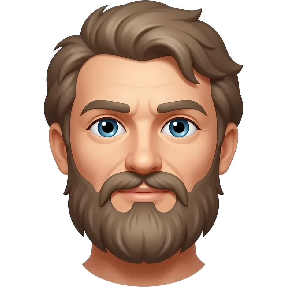 Bearded Greek emoji