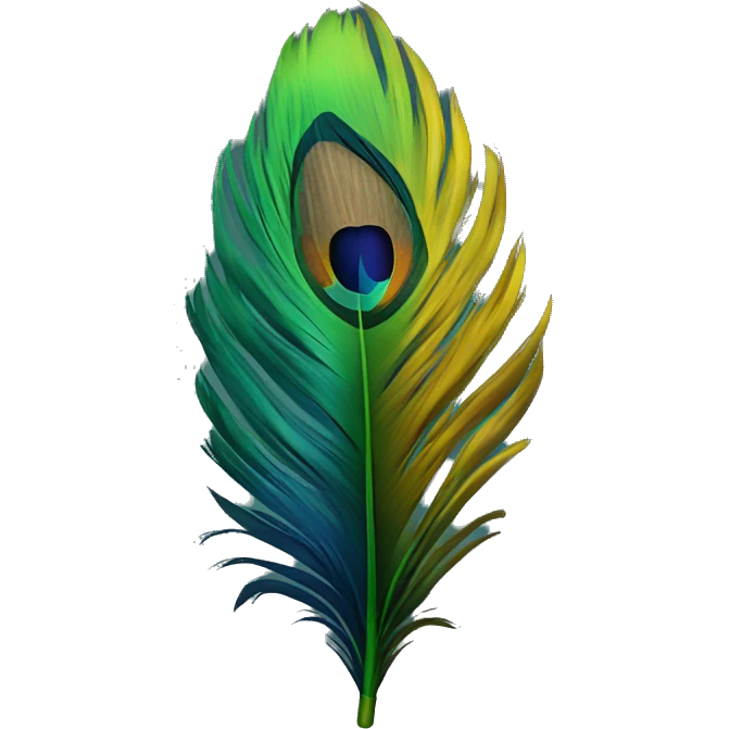 Peackcock feather emoji
