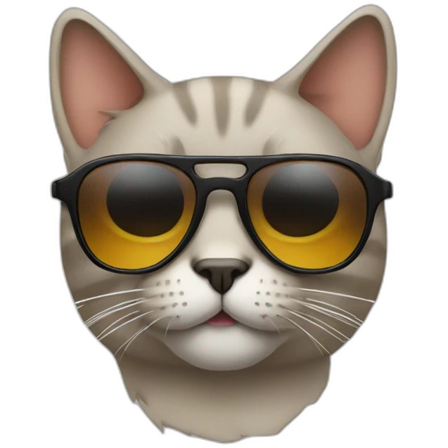 Cat with sunglasses emoji