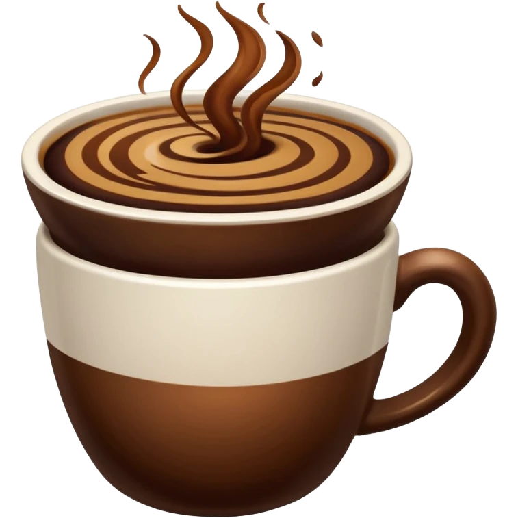 plain Coffee without Saucer, Brown Cup, no saucer. emoji