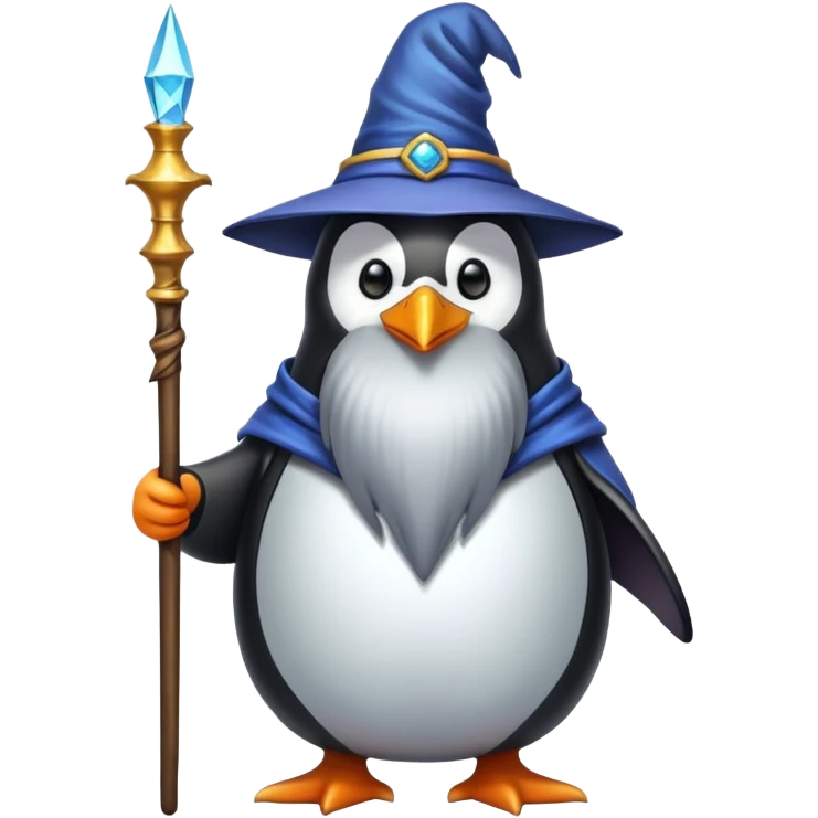 Penguin Wizard emoji