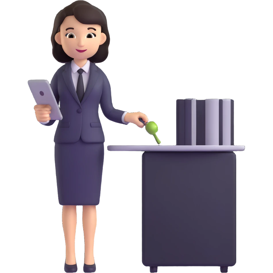 professional IT technician working with server emoji