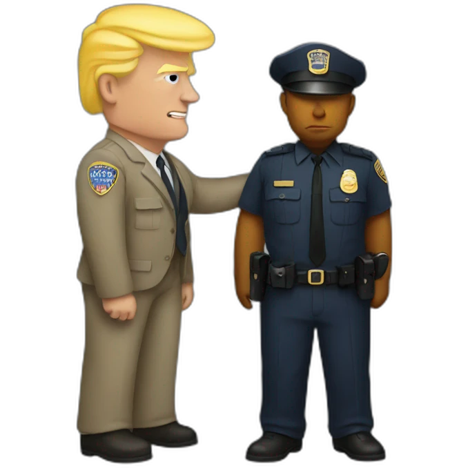 trump-getting-arrested emoji