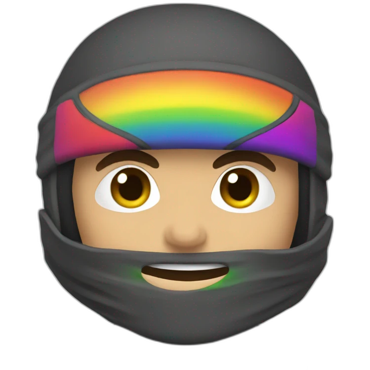 rainbow ninja emoji
