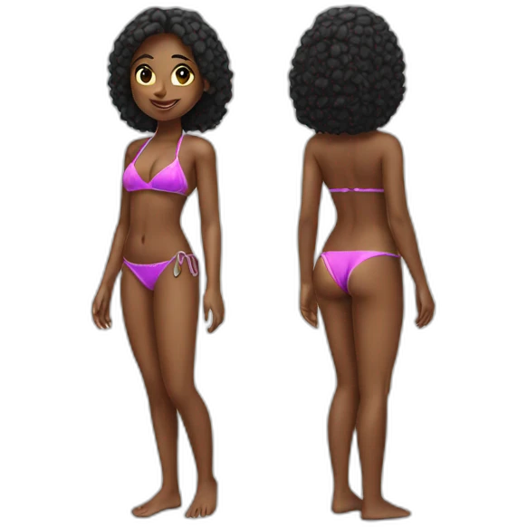 bikini girl emoji
