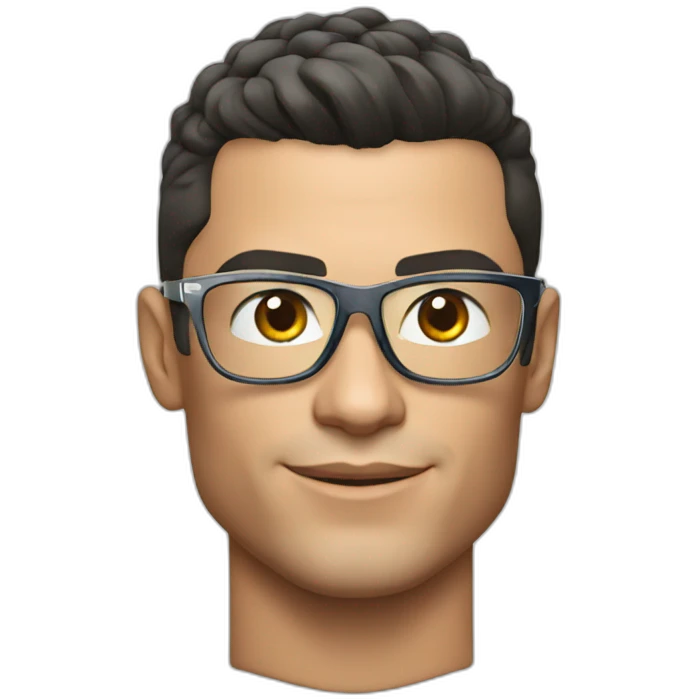 Cr7 with glass  emoji